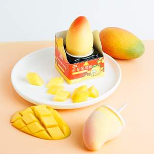 Abink Happy Mango Ice Cream Stick Flavor Tumbler Churner Packaged Short Ice Cream Cones with Delicious Chocolate Additives