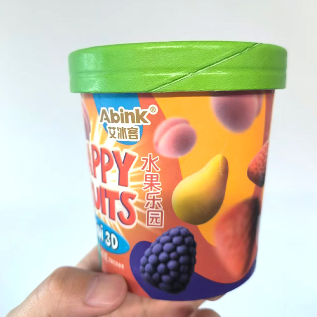 Abink New Design Happy mini 3D Ice Cream Four Fruity Flavors-Chocolate Strawberry with Sugar Additives Packaged in A Bag