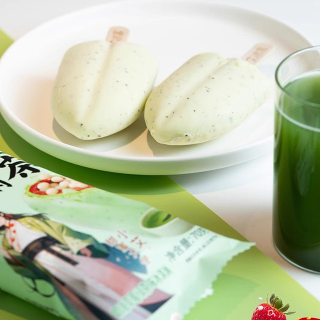 Abink Xiao Ai Tea Ice Cream Trending Tea Chocolate Stick with Milk Additives