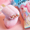 Abink Xiao Ai Popsicle Trending Pink Coconut Ice Cream With Chocolate Milk Additives Crispy Coconut Flavor Packaged in a Bag
