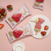 Abink Strawberry Beauty Popsicles Exotic Ice Cream Snacks Machine Peach Ice Cream in Bag Packaging Helado
