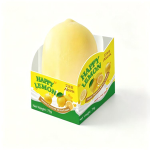 Abink 3D Lemon Shape Ice Cream-Sour Sweet Lemon Flavor Fruit Frozen Dessert Ready to Eat