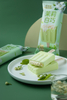 Abink Jasmine White Chocolate Ice Cream Mini Cooler Soft Serve with Tea Flavor Packaged in Bag with Milk Powder Additives