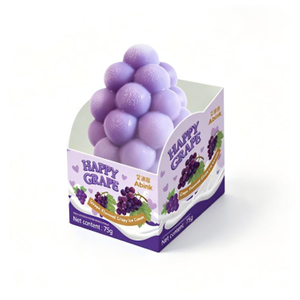 Abink 3D Grape Shape Ice Cream-Purple Grape Flavor Fruit Flavored Frozen Dessert Ready to Eat