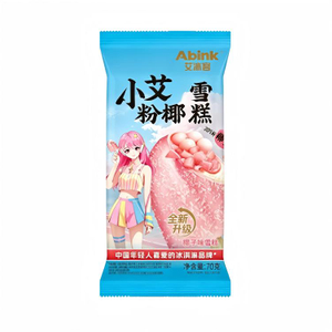 Abink's pink Coconut Popsicle Perfectly Blends Crispy Coconut Flavor with Rich Chocolate Milk Additives. a Trending Bagged Treat