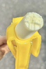 Lucky Banana Ice Cream with Fruity Flavor 55g Ready to Eat Packaged in a Bag Abink Brand