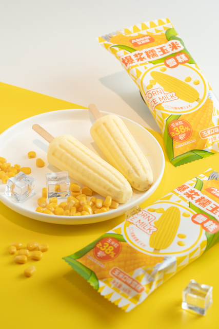 Abink Lava Glutinous Corn Popsicle Ice Cream with Grain Flavor White Chocolate Trending Internet Celebrity