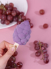 Abink 3D Grape Shape Ice Cream-Purple Grape Flavor 90g Bag Fruit Flavored Frozen Dessert Ready to Eat
