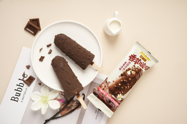 Abink Premium Crispy Shell Blooming Chocolate Ice Cream Ready to Eat with Bag Packaging Internet Celebrity Trending Product
