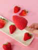 Abink 3D Strawberry Shape Ice Cream - Real Fruit Flavor Frozen Dessert for Summer Snack & Retail