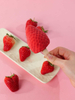 Abink 3D Strawberry Shape Ice Cream - Real Fruit Flavor Frozen Dessert for Summer Snack & Retail