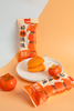 Abink Good Lucky Persimmon Flavor Ice Cream Frozen Dessert with Sweet Juicy Persimmon Taste Ready to Eat